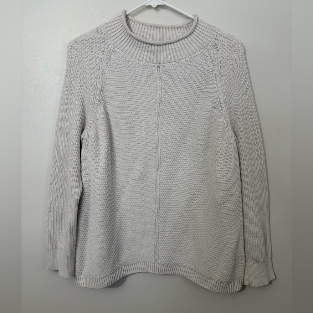 100% Cotton L.L. Bean Women's Signature Original Cotton Ribbed Mockneck Sweater